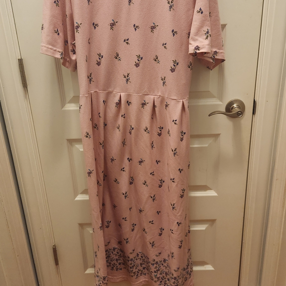 Only Necessities Pink Floral Maxi Dress